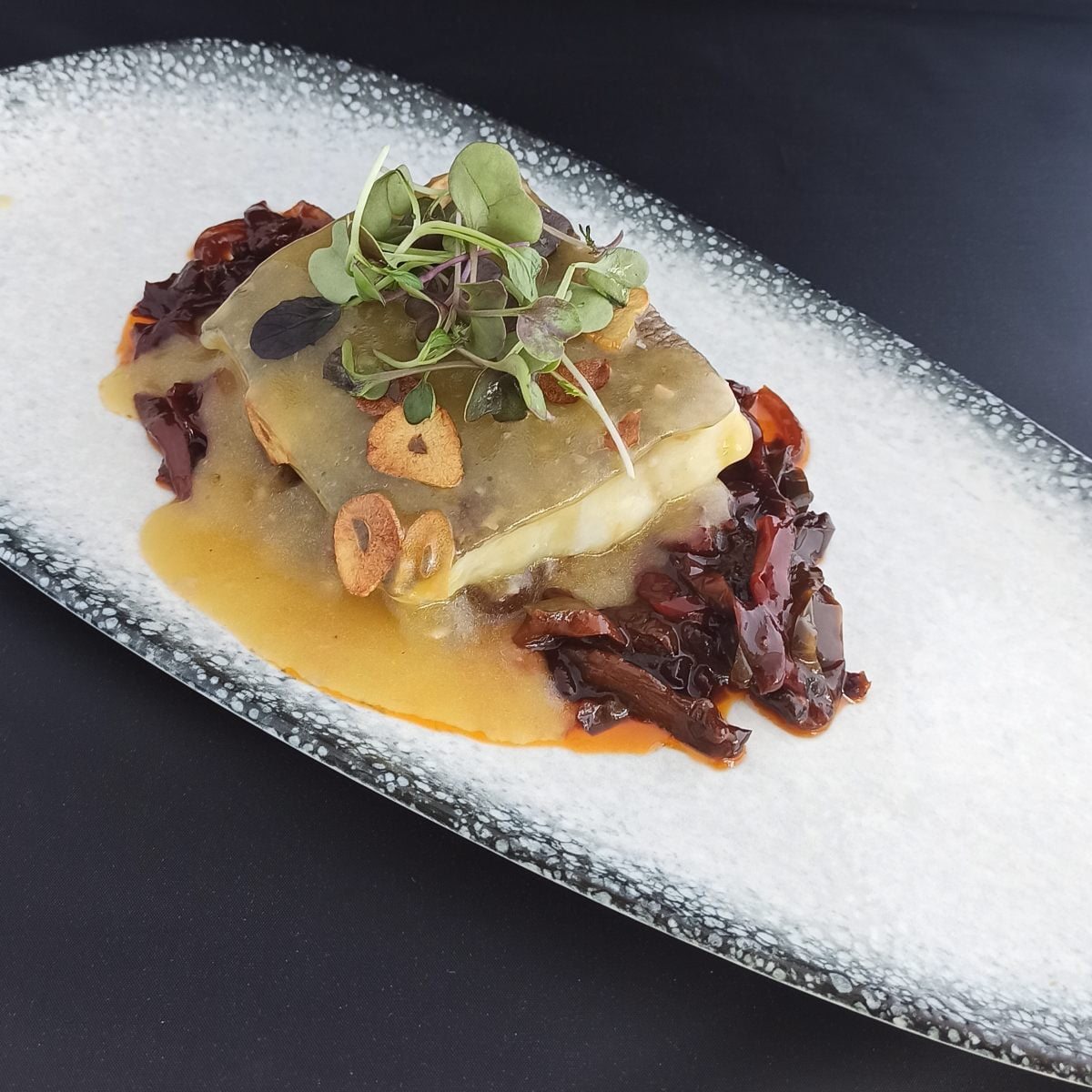 Bacalao confitado al estilo club ranero - Restaurante La Terraza Cuenca