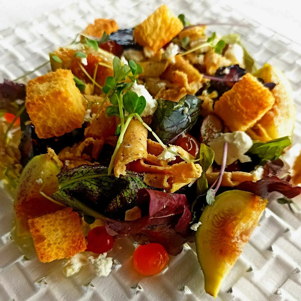 Ensalada de foie me cuit